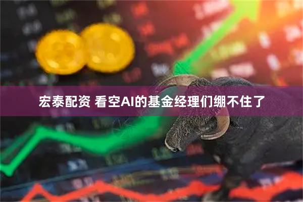 宏泰配资 看空AI的基金经理们绷不住了